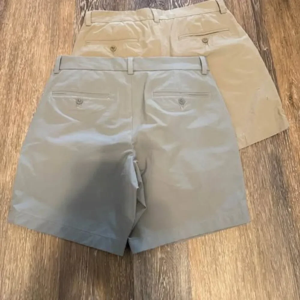 Vineyard Vines size 28 OTG On-The-Go Shorts - Set of 2 (Tan and Grey)
